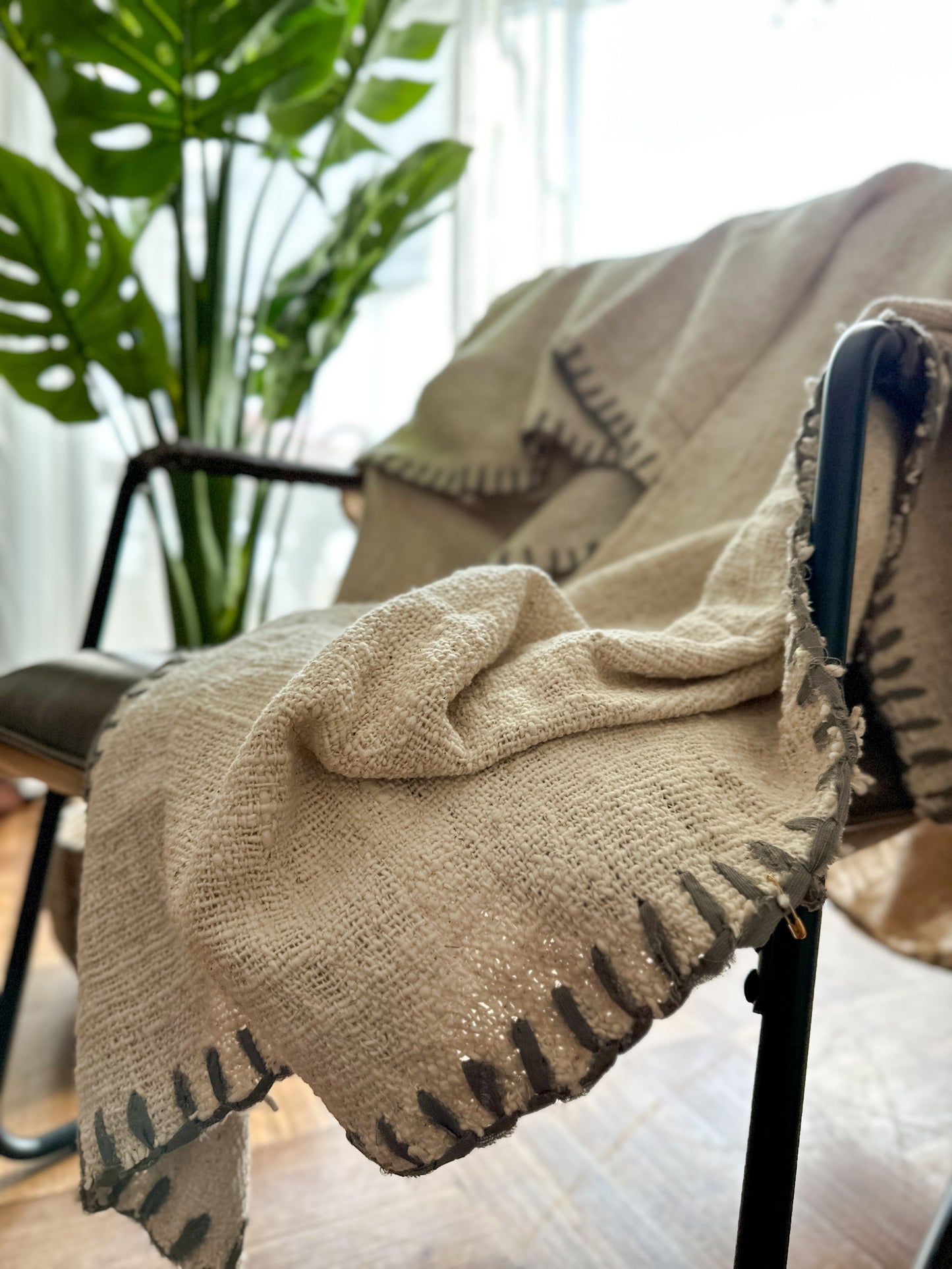 Manta Algodón Beige 235X130 cm