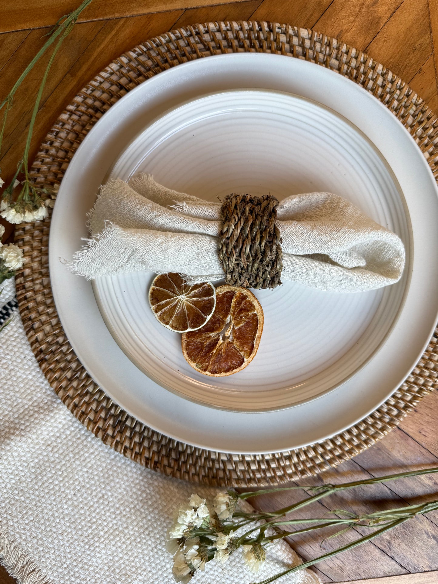 Pack 4 Porta Servilletas fibra pita