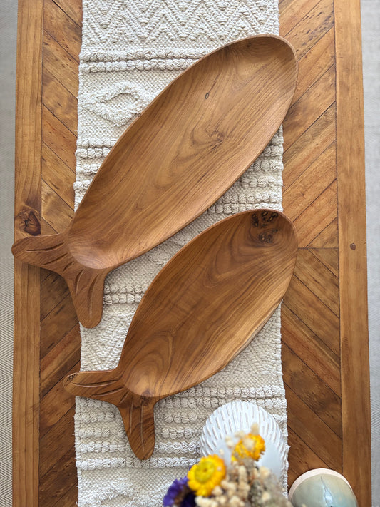 Tabla madera pez