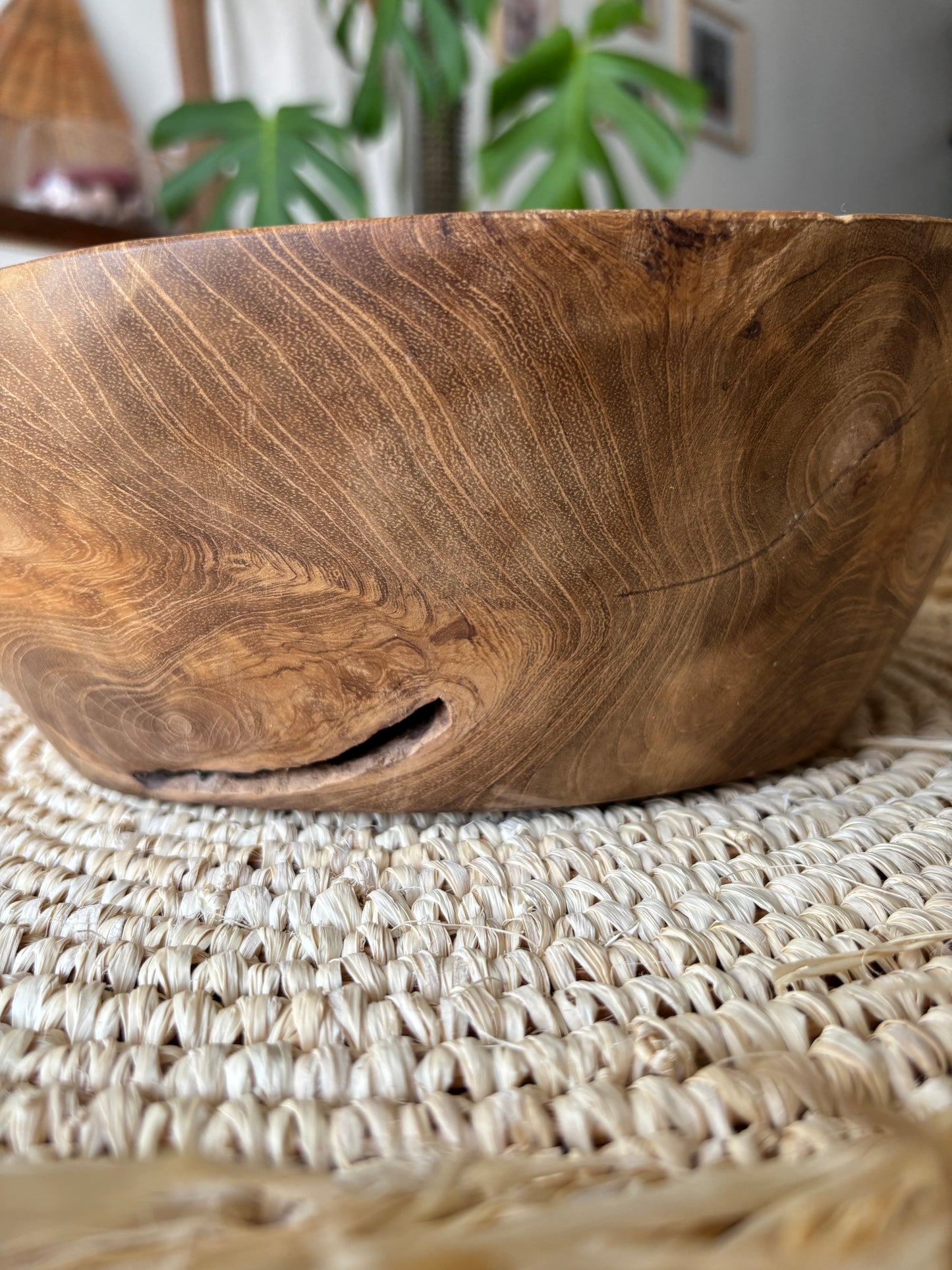 Vela en cuenco madera