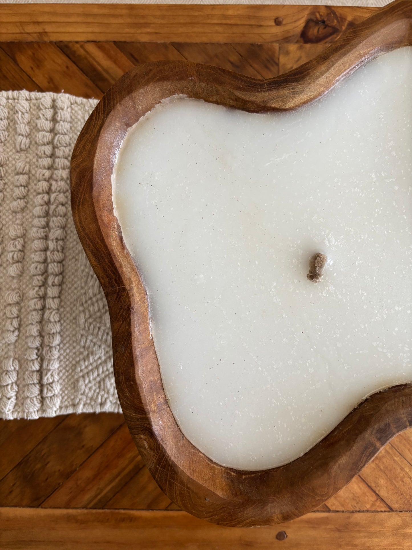 Vela en cuenco ondas