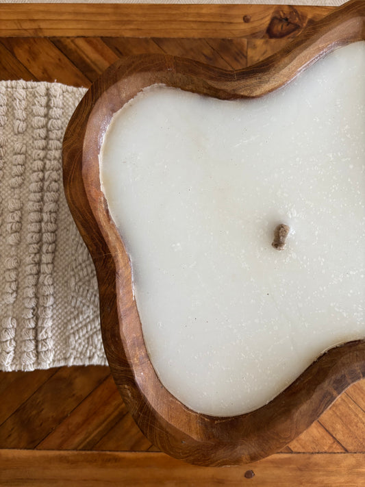 Vela en cuenco ondas