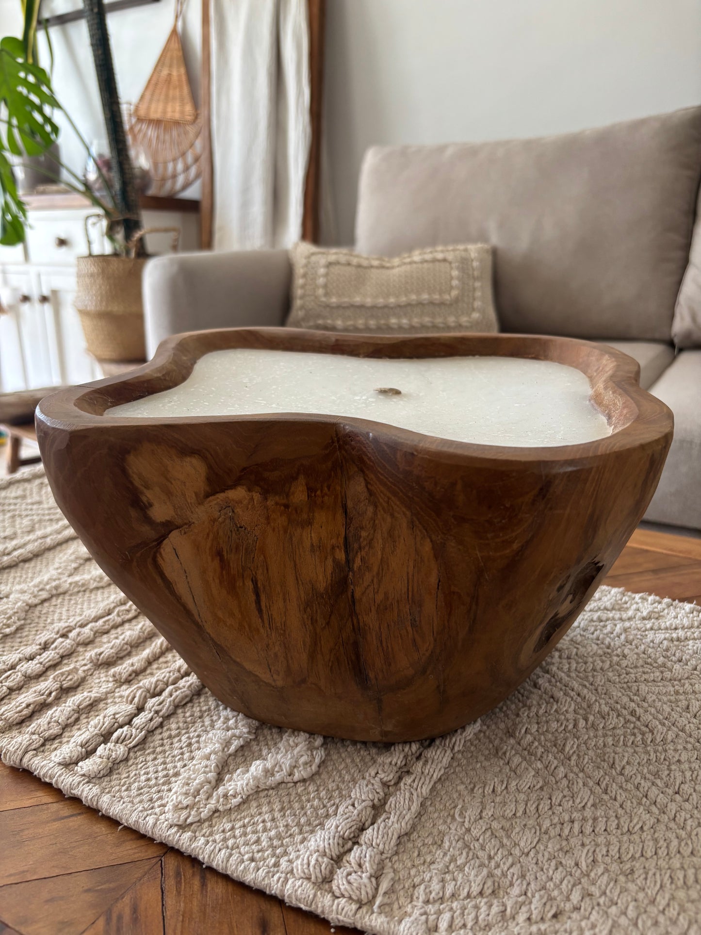 Vela en cuenco ondas