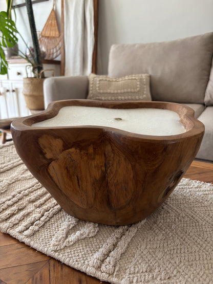 Vela en cuenco ondas