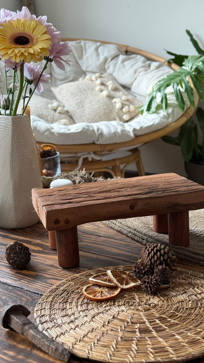 Mini banquetas madera