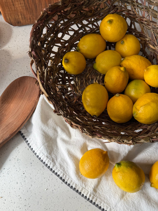 Canasto frutero fibra de pita